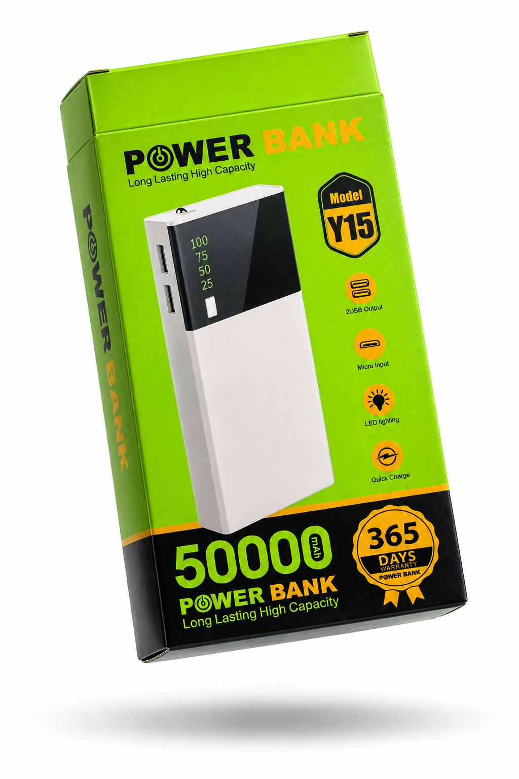 Batterie externe Y15 à double port USB