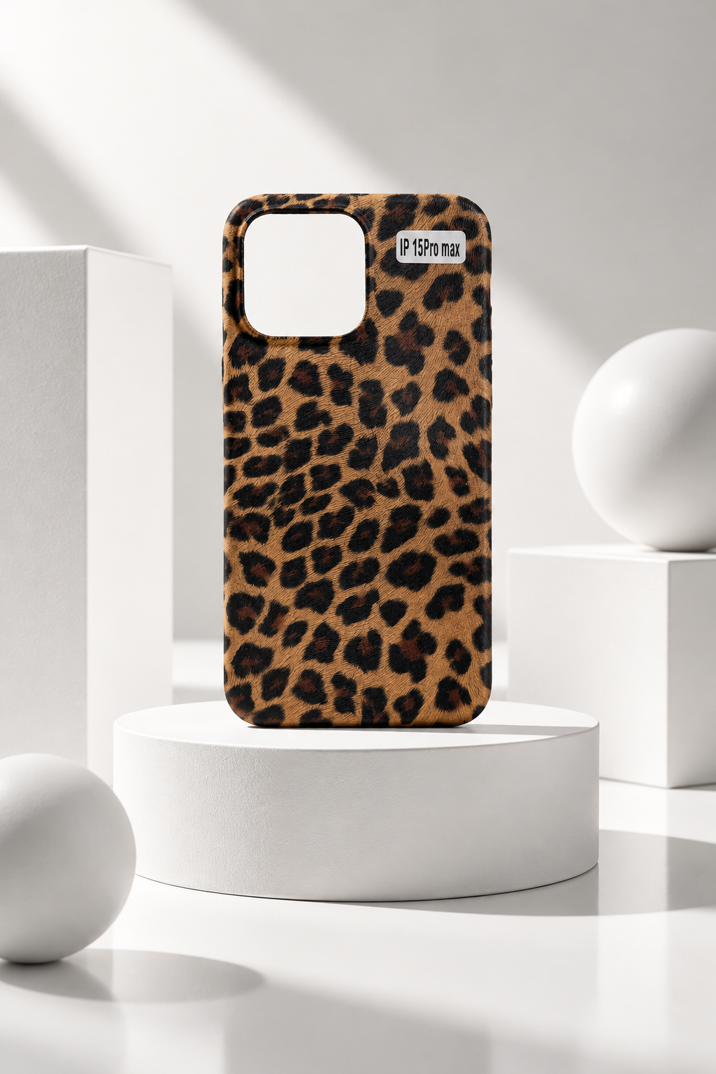Coque iPhone léopard à finition texturée